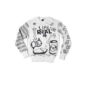 Real Buy DNA troubled Andrew Gucci ghost crew neck sweatshirt